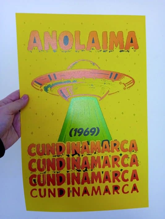 Print Anolaima, Cundinamarca (1969) de Chapinero Mutantex