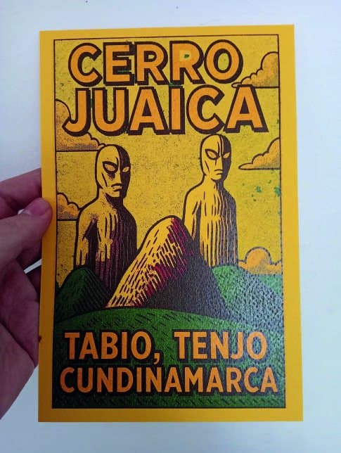 Print Cerro Juaica, figuras de Chapinero Mutantex