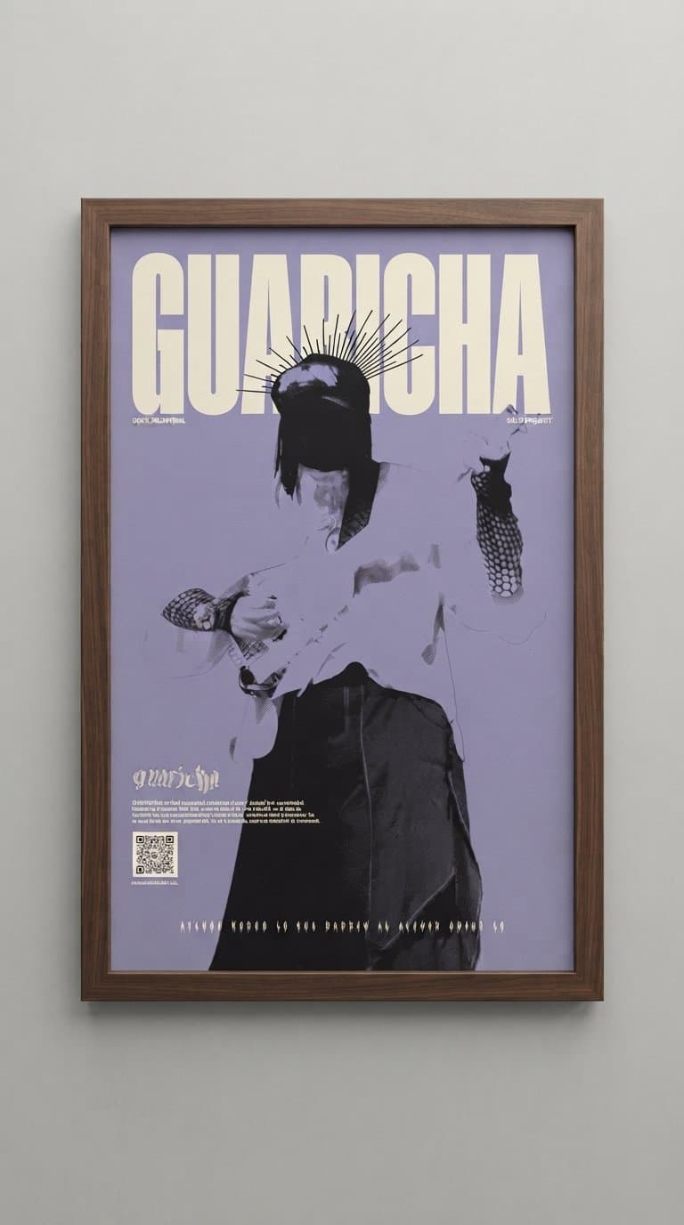 Afiche 02 fondo lila de GUARICHA